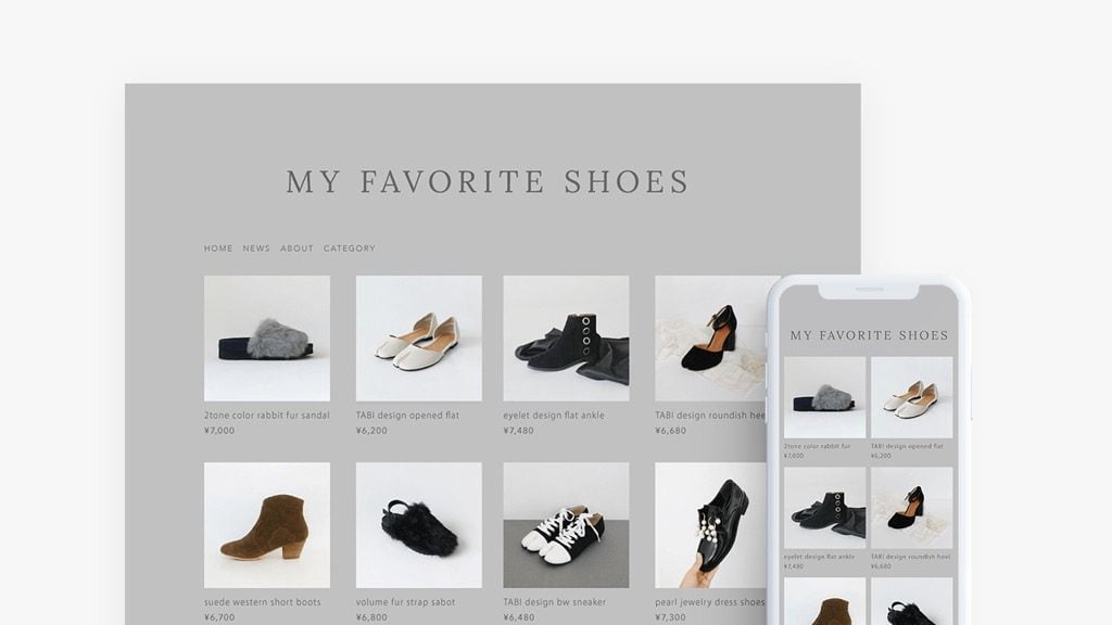 STORES.jpテンプレート「STANDARD_gray」