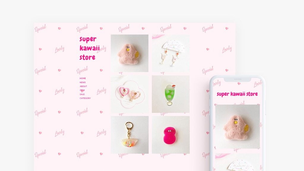 STORES.jpテンプレート「SHOWCASE_special lovely」