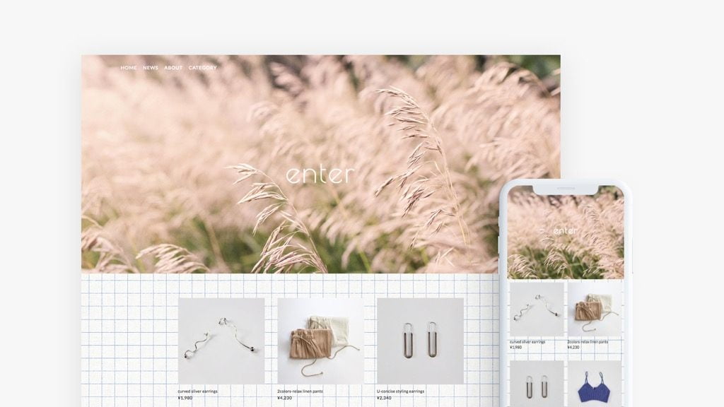 STORES.jpテンプレート「WIDE VISUAL_gridpaper」