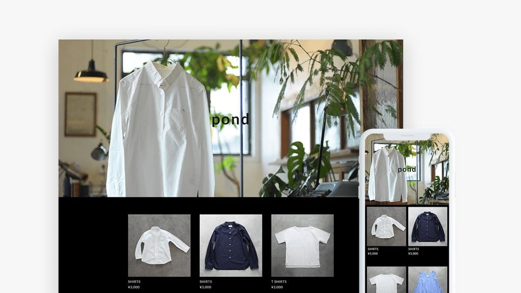STORES.jpテンプレート「WIDE VISUAL_cool」
